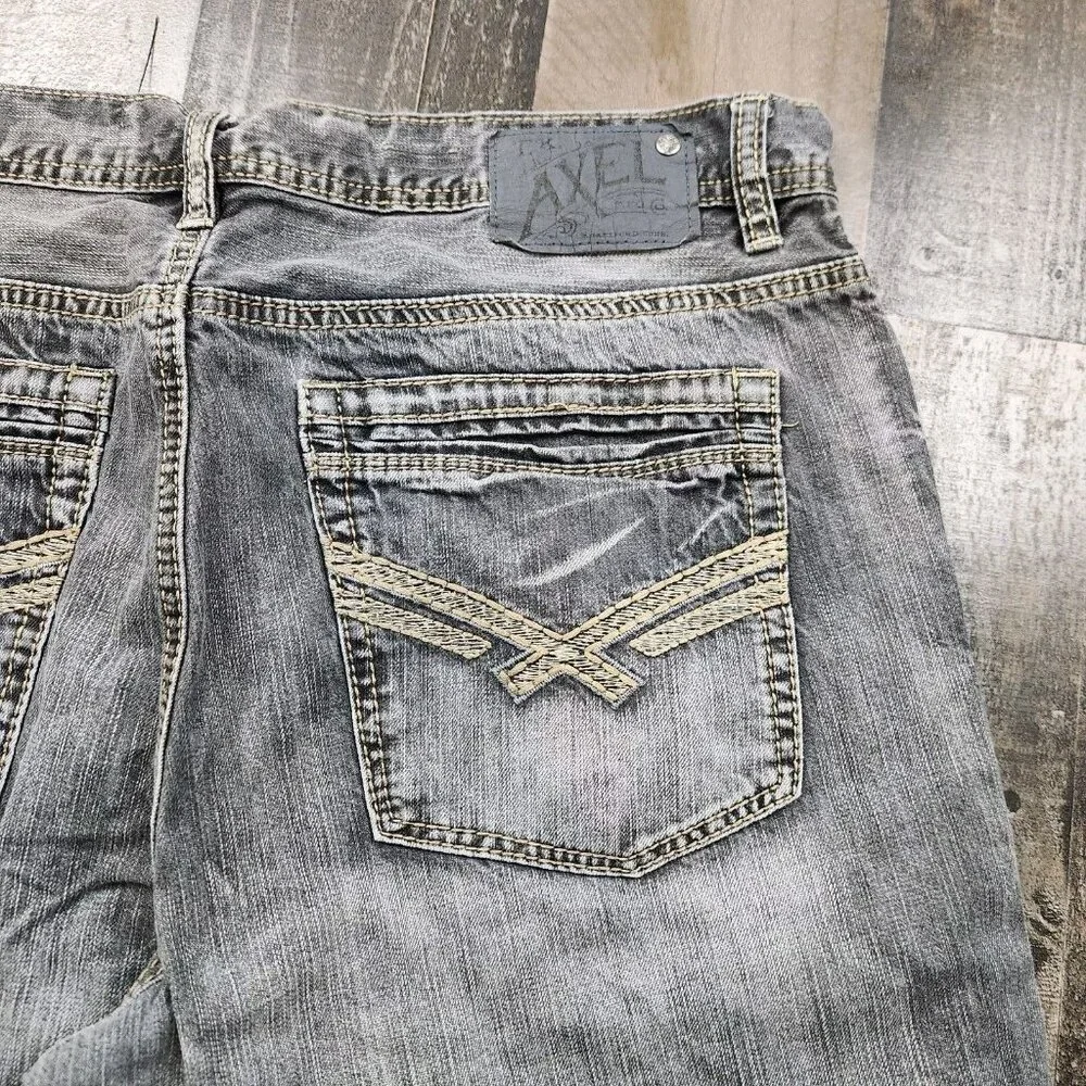 Mens TK Axel size 36x30 Relaxed Straight Mid Rise Jeans - Picture 3 of 11